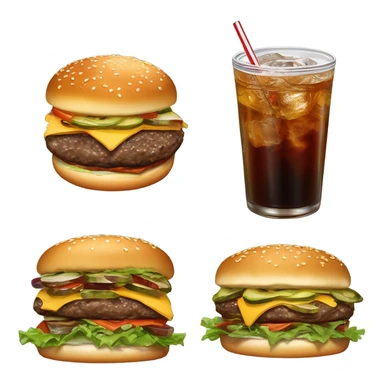 a burger pizza with a huge coke zero sticker