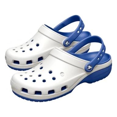 Pure white Crocs clogs, all-white straps and sole, no blue or other colors, matte white material, ventilation holes, dark background, realistic product photo, monochrome white only, no logos. bottom white sticker