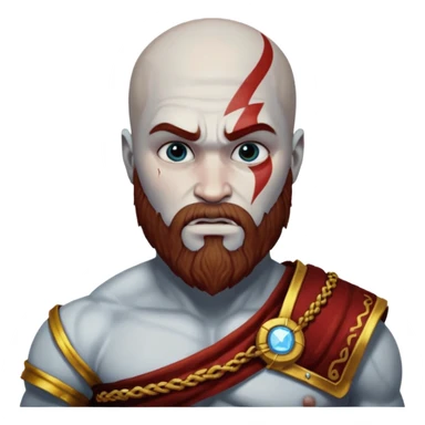 Kratos saying zeus your son has returned whit tekst sticker