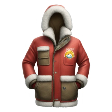 photorealistic North Pole Jacket sticker