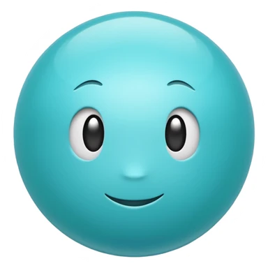 aqua color ball sticker