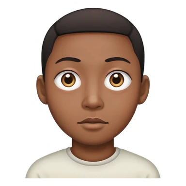 i need an chinse / asian looking worker with wide eyes e.g. stereotype chinse / japanse but with black skin  sticker