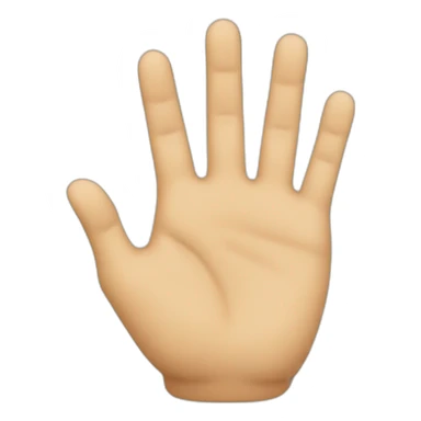 A hand with only the 4th finger raise sticker