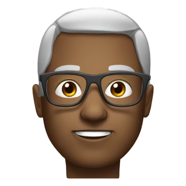 a cte cartoon with transparent specs sticker