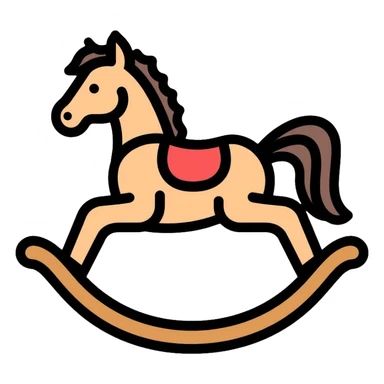 rocking horse sticker