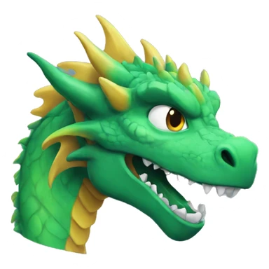 face Dragon feu sticker