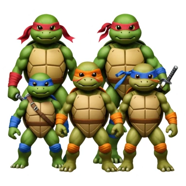 
Teenage Mutant Ninja Turtles (1987) characters sticker