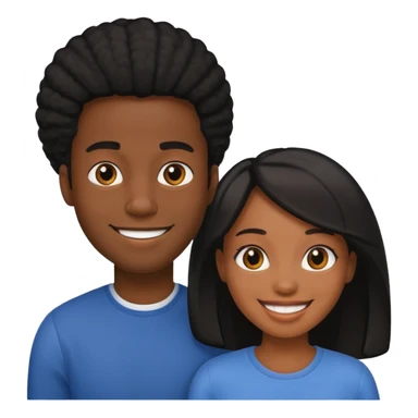 Black Wife and husband  sticker
