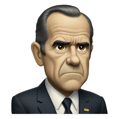 Nixon is scared sticker