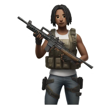Pubg with guns sticker