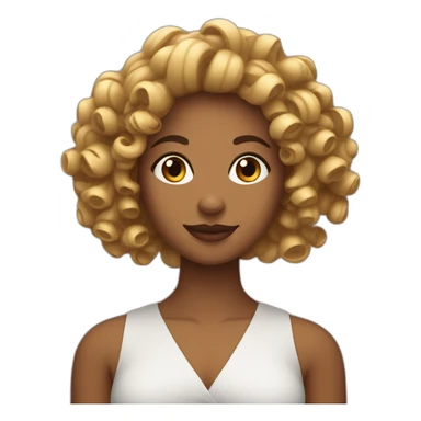 Femme qui fait du curl aux haltères sticker