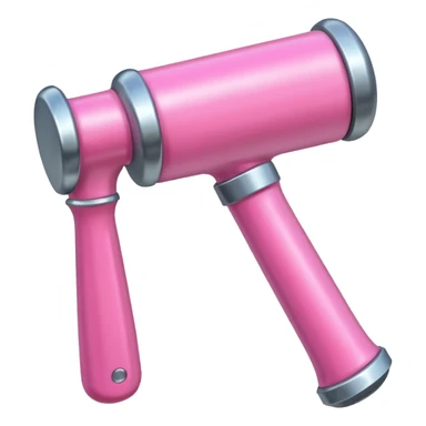 Pink hammer sticker