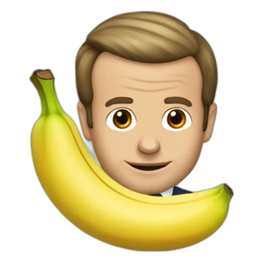 Emmanuel Macron banane sticker