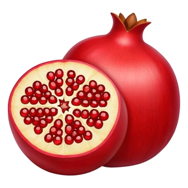 Pomegranate with armenian flag seeds inside sticker