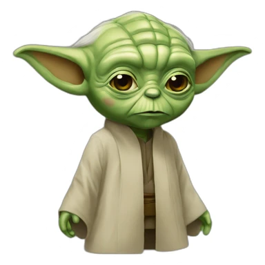 Maître yoda chauve sticker