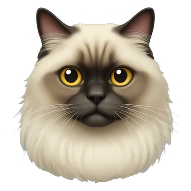 Himalayan cat,half body sticker