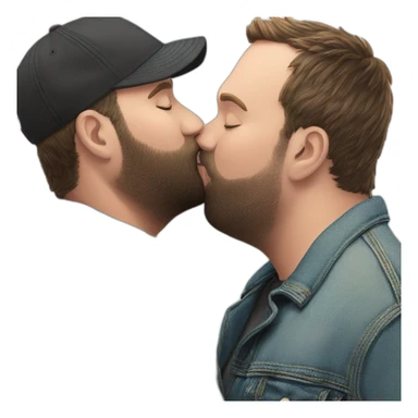 tom segura kissing bert kreischer sticker