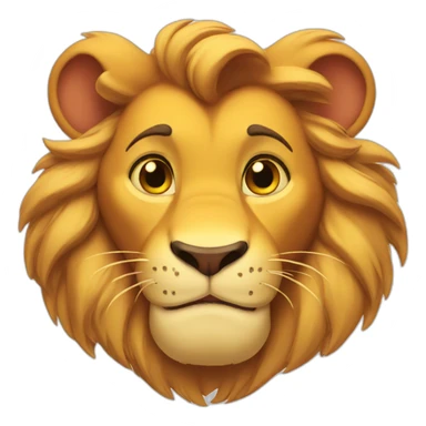 simba disney head sticker