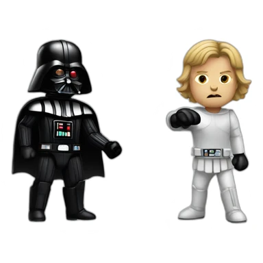 Vader vs Luke sticker
