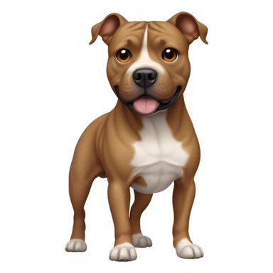 Light Brown Staffordshire bull terrier sticker