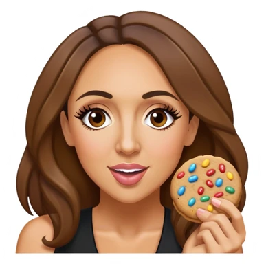 Melissa Gorga eating a sprinkle cookie  sticker