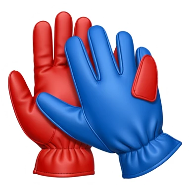 One Hand glove in blue (#00A3E0) and red (#F9423A)  sticker