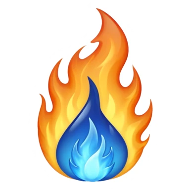 Blue Flame sticker