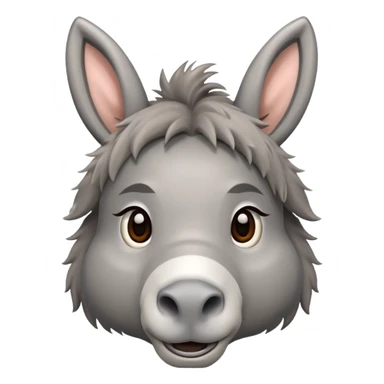 Cute donkey sticker