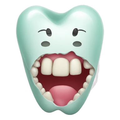 cavity on tooth sticker