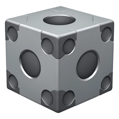 cross section　cube sticker