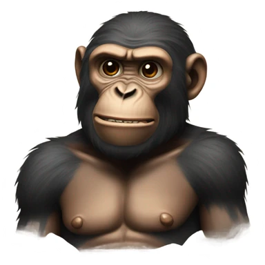 Ape Beating Chest  sticker
