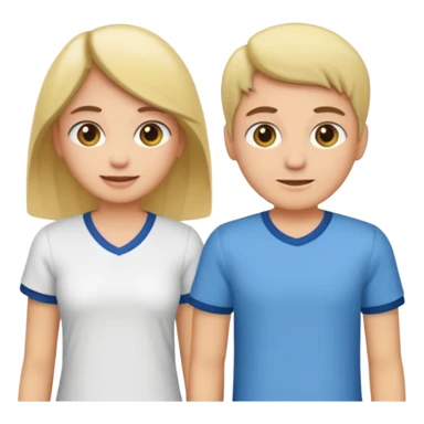 Crie o emoji de duas camisas sociais juntas  sticker