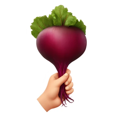 beetroot with mirror in hand sticker