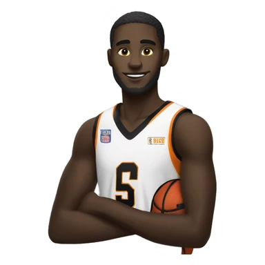 A black cat basketball player sticker