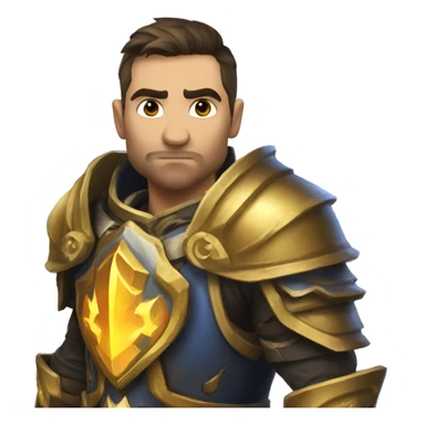 WoW Paladin with Thunderfury sticker