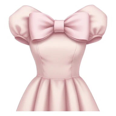 pale pink Vintage bow dress sticker