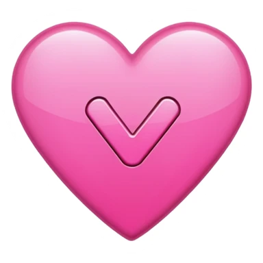 a pink glossy checkmark emoji sticker