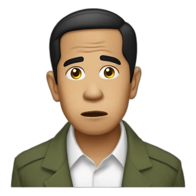 Jokowi sad sticker