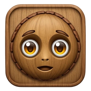 Walnut-shaped emoji sticker