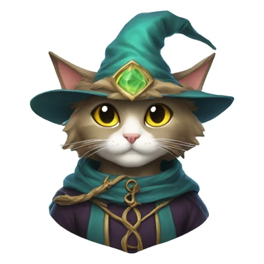 Mage cat sticker