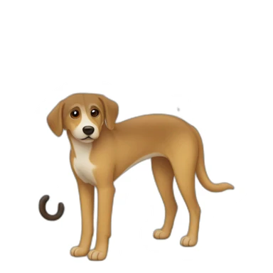 Perro lluvia paraguas sticker