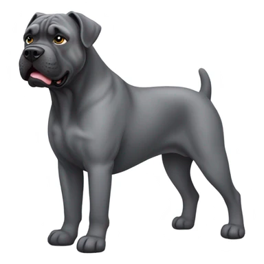 Gray cane Corso waving  sticker