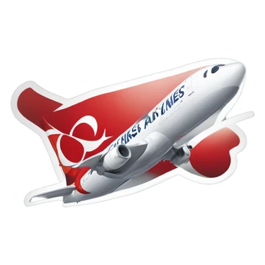 Turkish airlines logo sticker