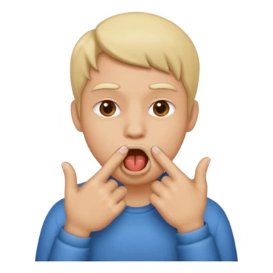 You have to put two fingers in your mouth to throw up.  sticker