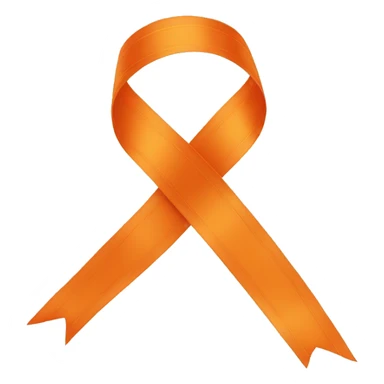 Horizontal orange ribbon 🎗️ sticker