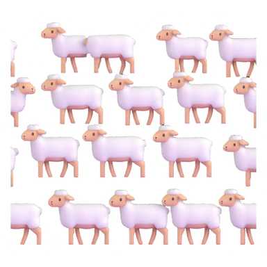 group of lambs sticker