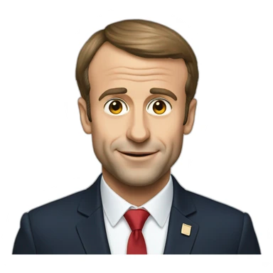 Emmanuel Macron se bat sticker