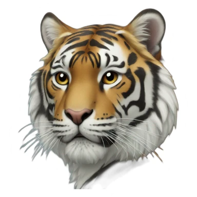 Tigre et ara bleu sticker