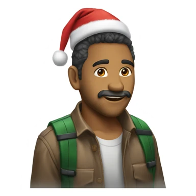 Dino navideño sticker