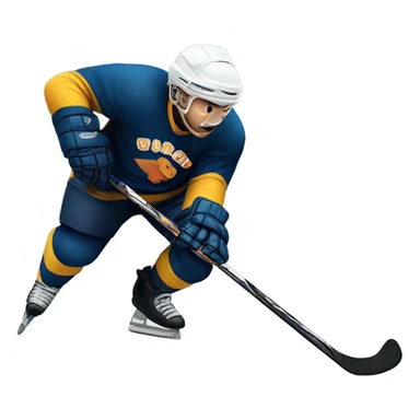 Hockey player scoring  sticker